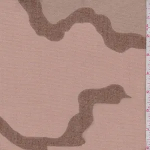 1 1/2 YD PC-Beige/Sage/Brown Camo Nylon Canvas Fabric
