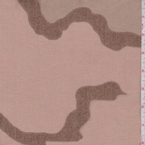 1 1/2 YD PC-Beige/Sage/Brown Camo Nylon Canvas Fabric