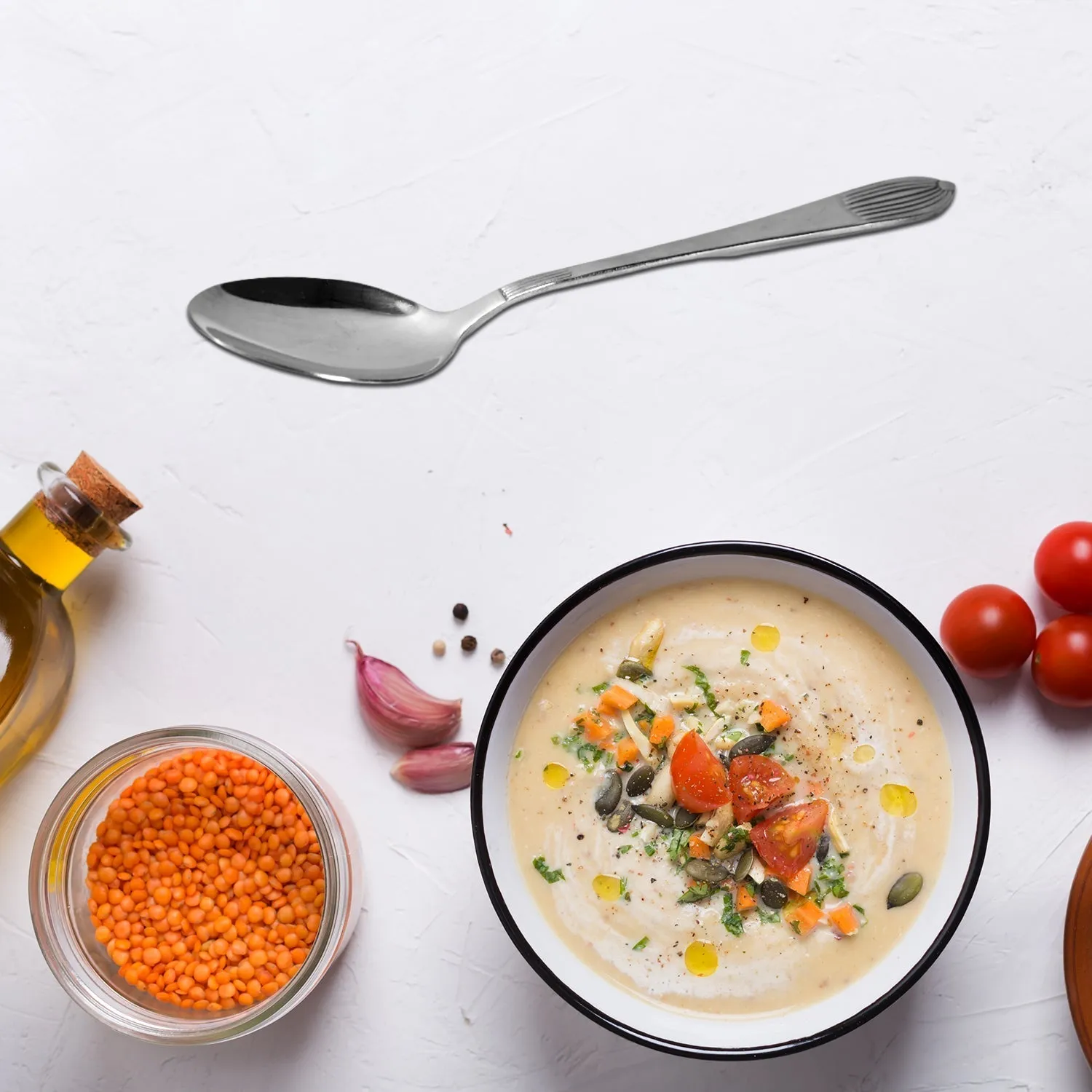 2435 Stainless Steel Spoon 1pc Spoon. Spoon for Coffee, Tea, Sugar, & Spices.