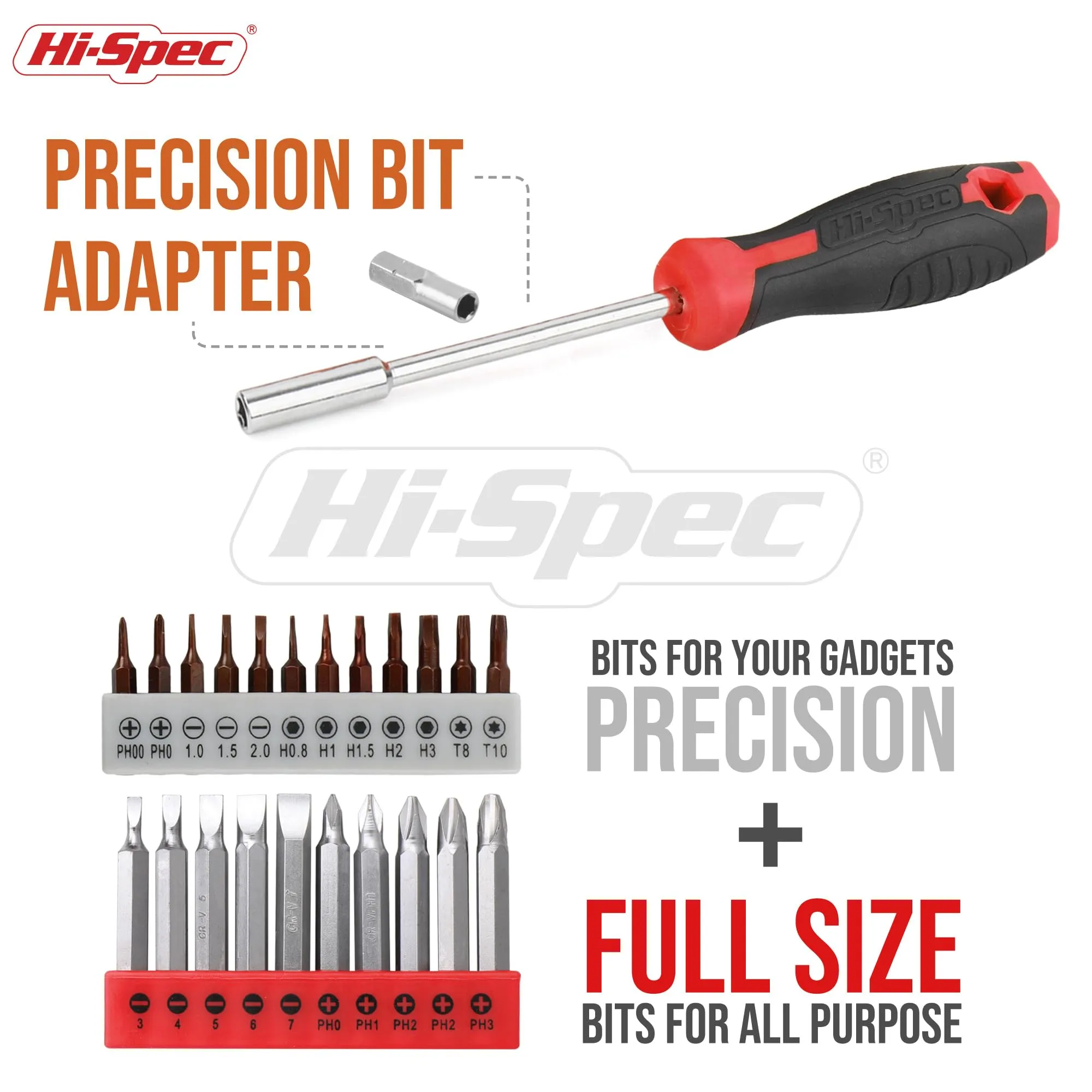58pc Red 8V Compact Electric Drill Driver & All-Purpose Household Tool Kit Set in a Carry Case