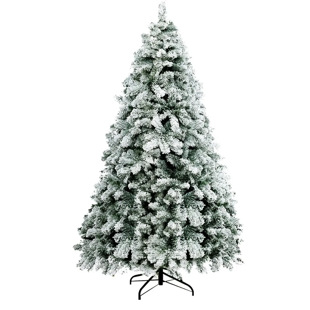 6FT Snow-Flocked PVC Christmas Tree, 520 Tips - Jingle Jollys