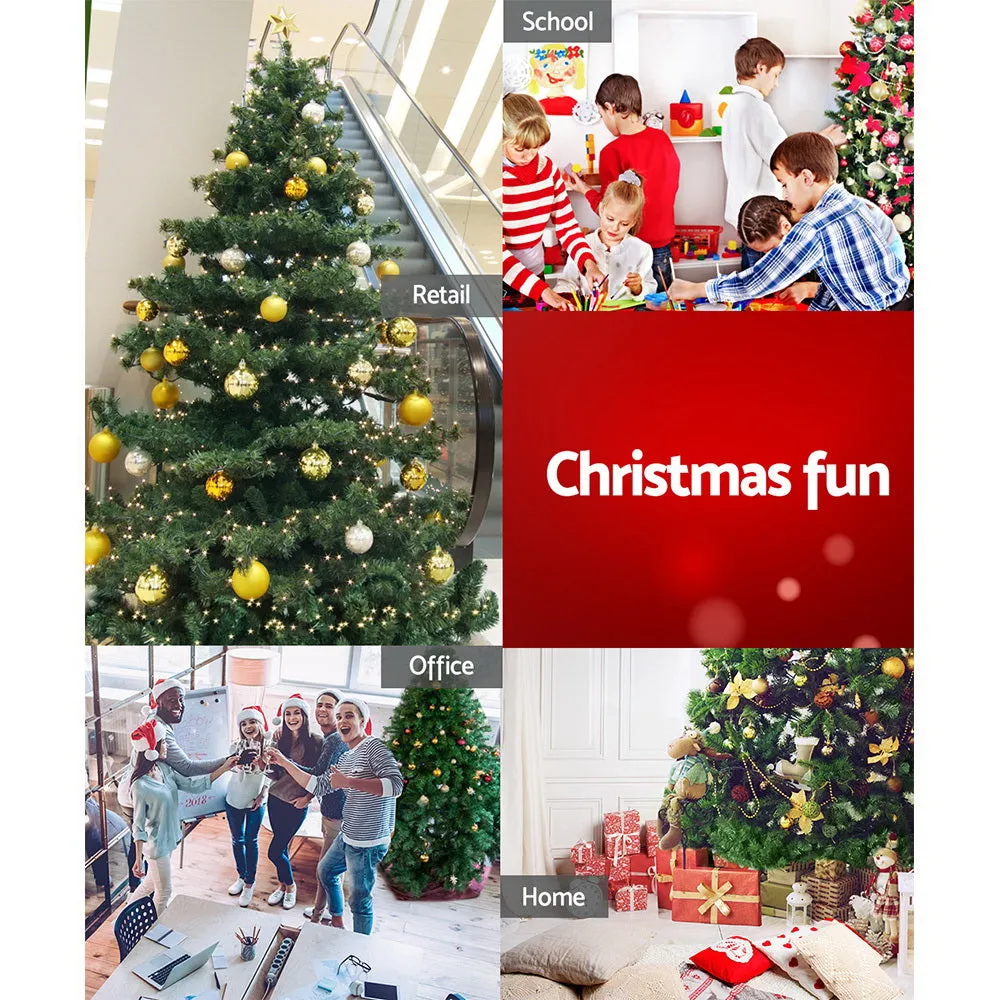 7FT Green Fir Christmas Tree, 1250 PVC Tips, Jingle Jollys