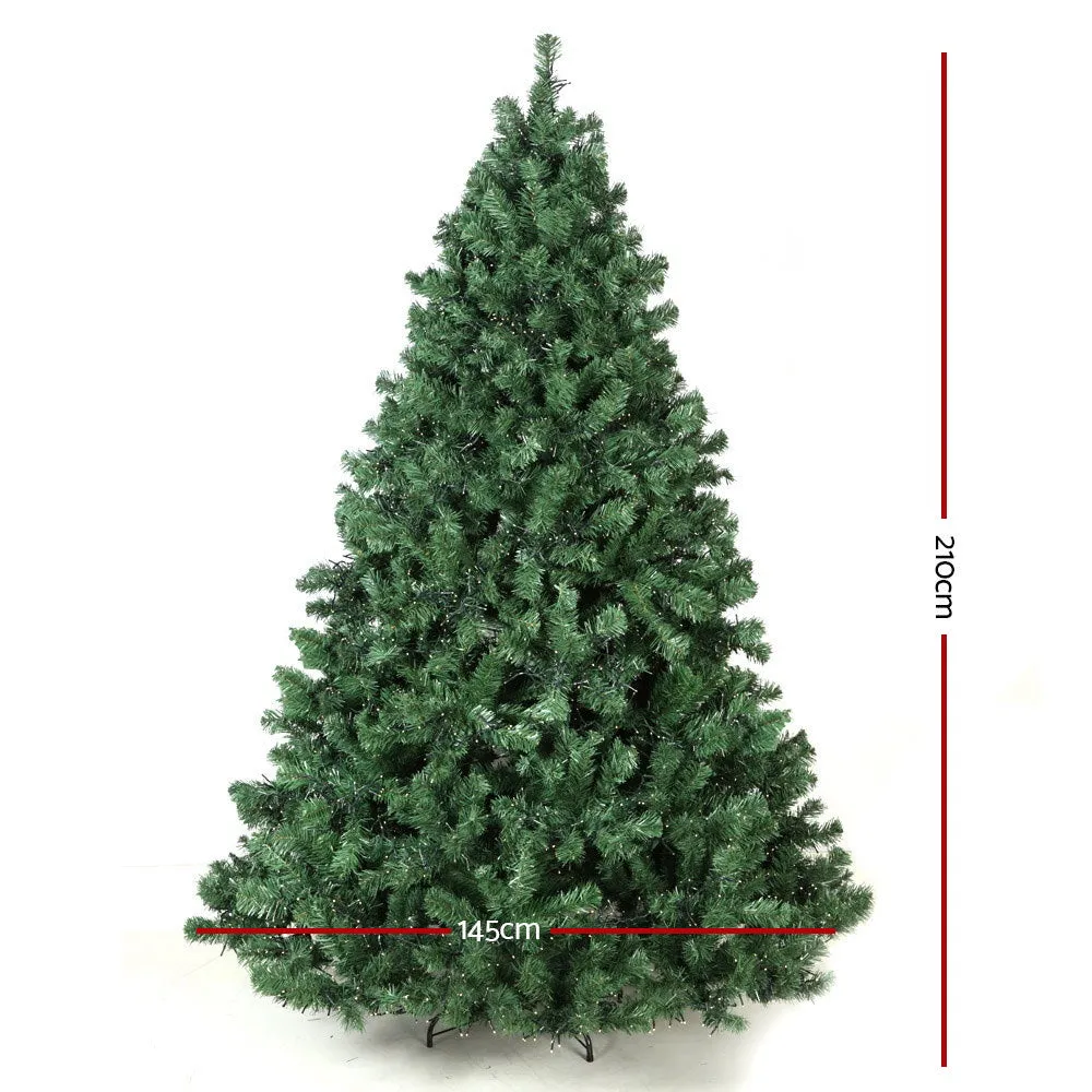 7FT Green Prelit Spruce Tree with 3000 LEDs, Jingle Jollys