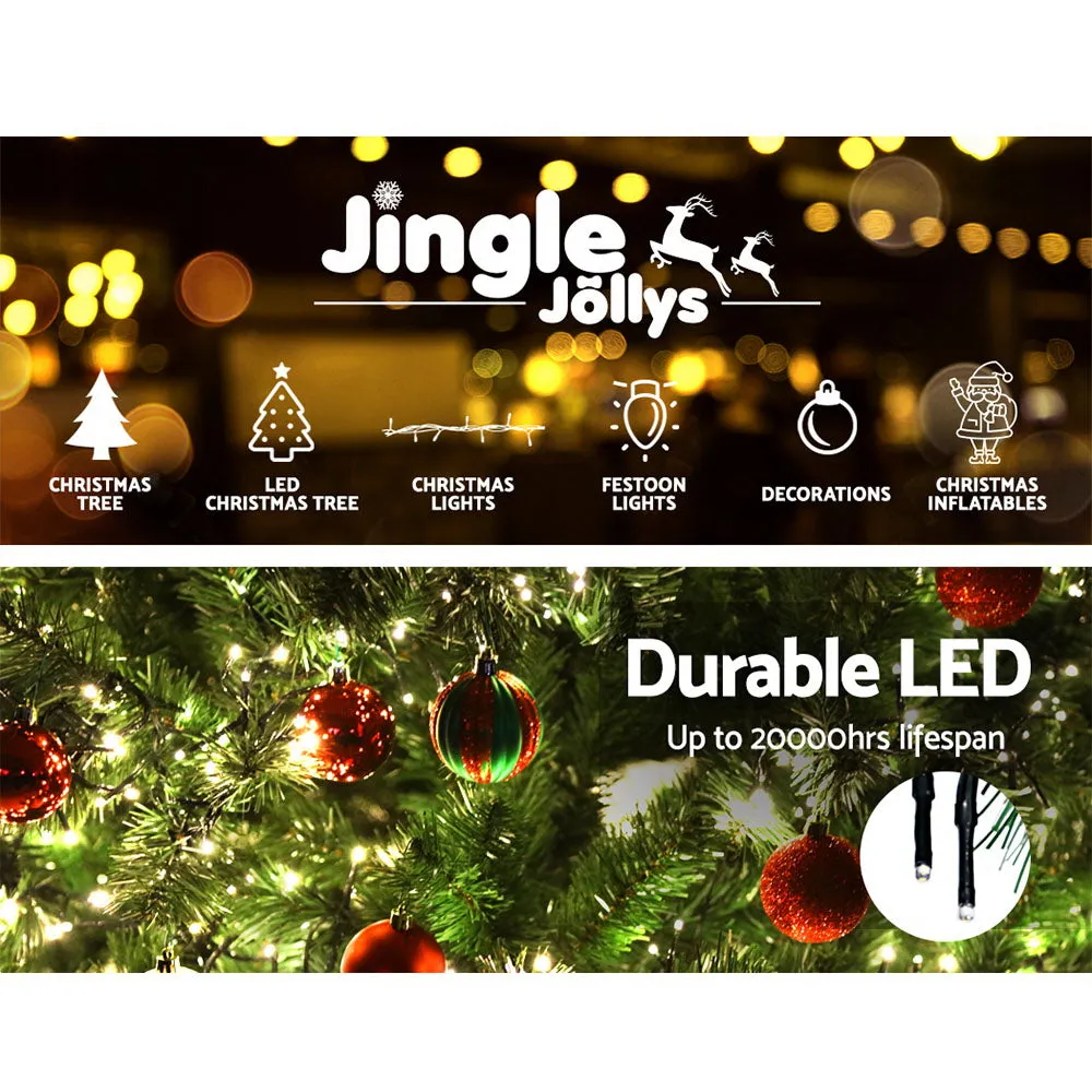 7FT Green Prelit Spruce Tree with 3000 LEDs, Jingle Jollys