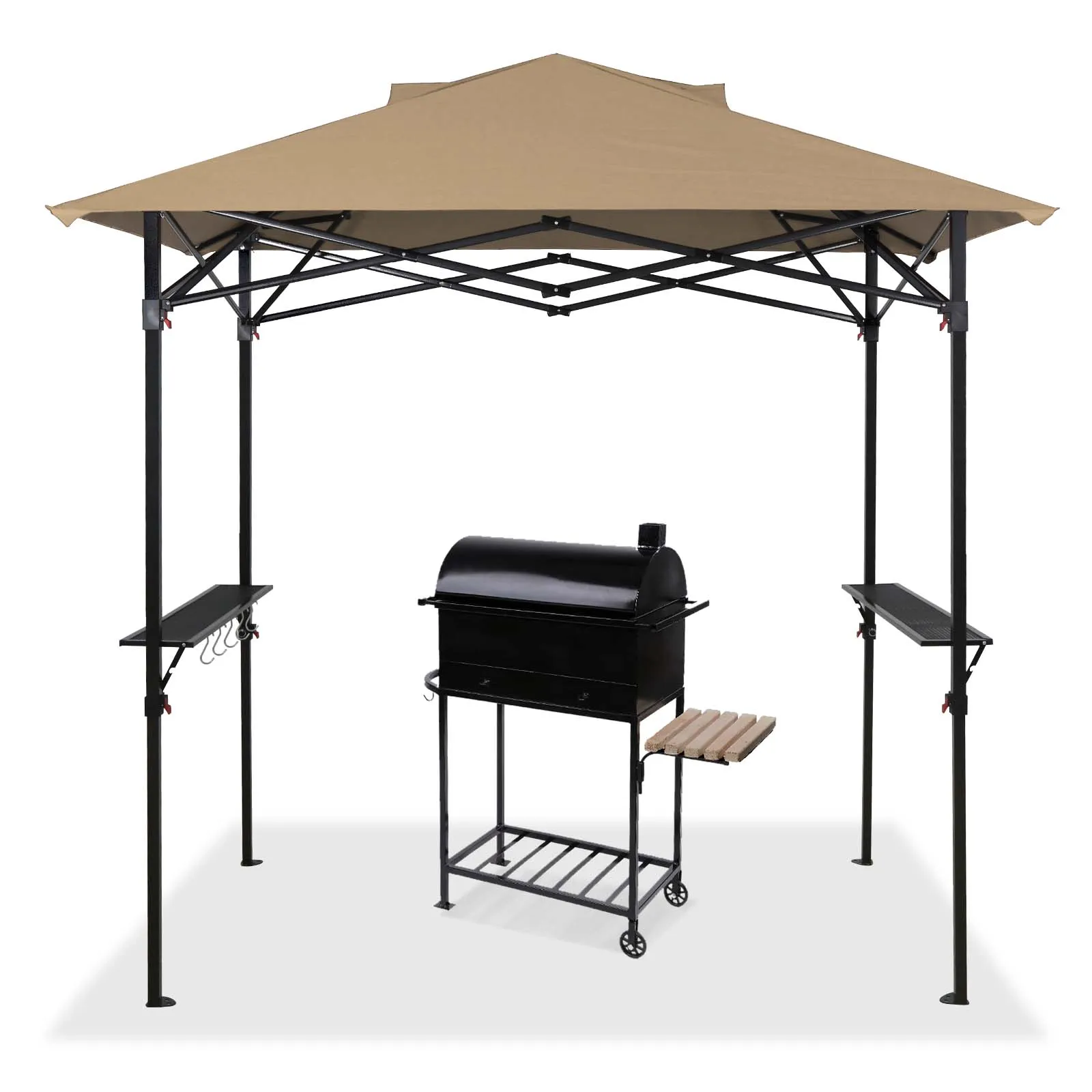 8x5 Pop up Grill Gazebo with Wheeled Bag for Barbeque
