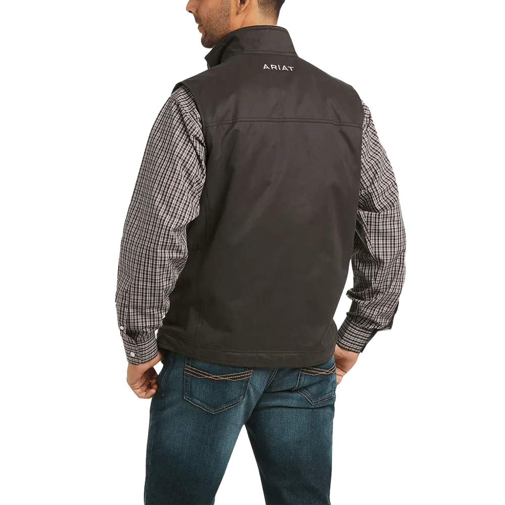 Ariat Men's Grizzly Canvas Espresso Insulated Vest