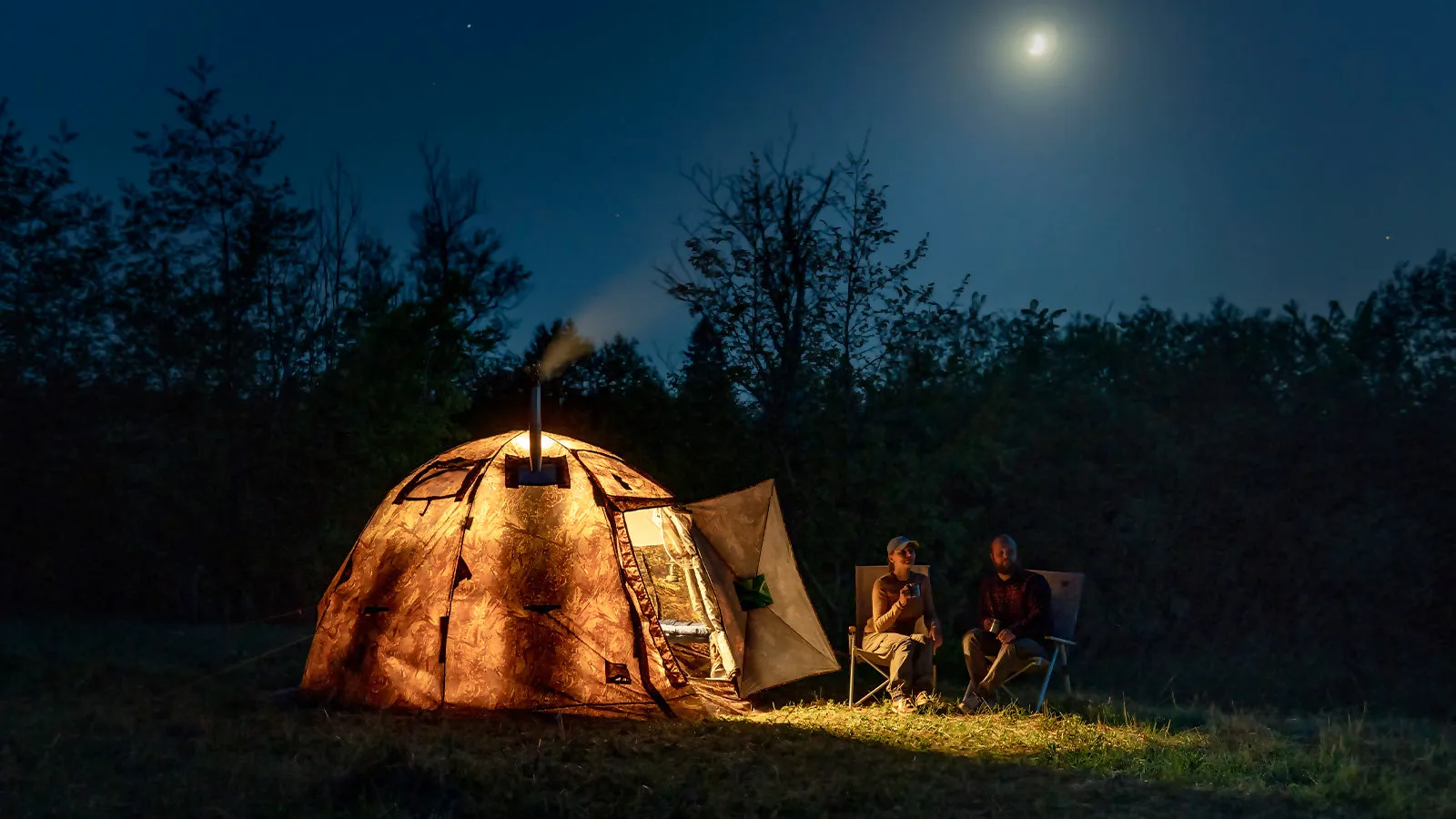 Best Hot Tents All-Season Tent with Stove Jack  "UP-2". Best tent for 1-4 person
