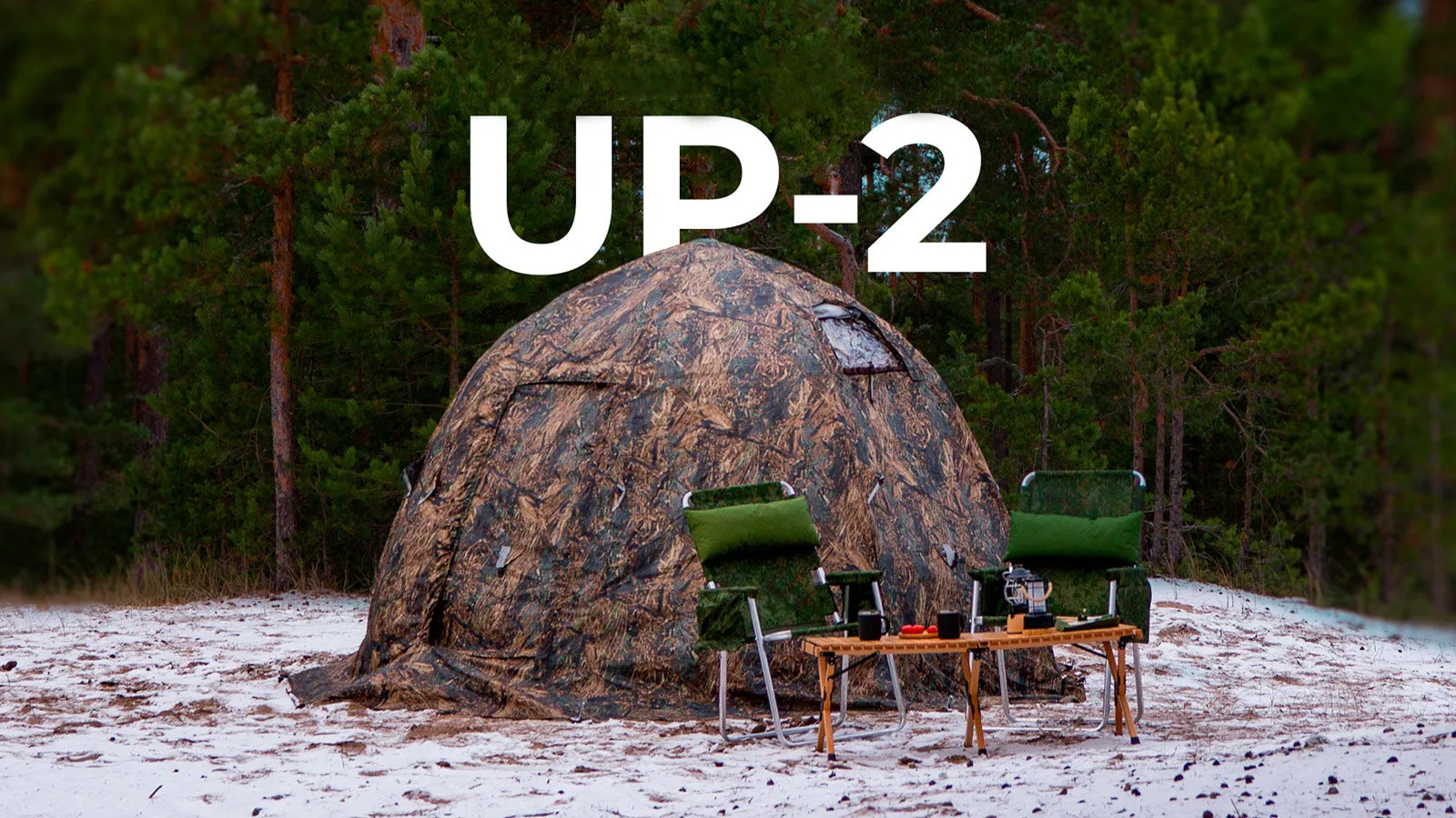 Best Hot Tents All-Season Tent with Stove Jack  "UP-2". Best tent for 1-4 person