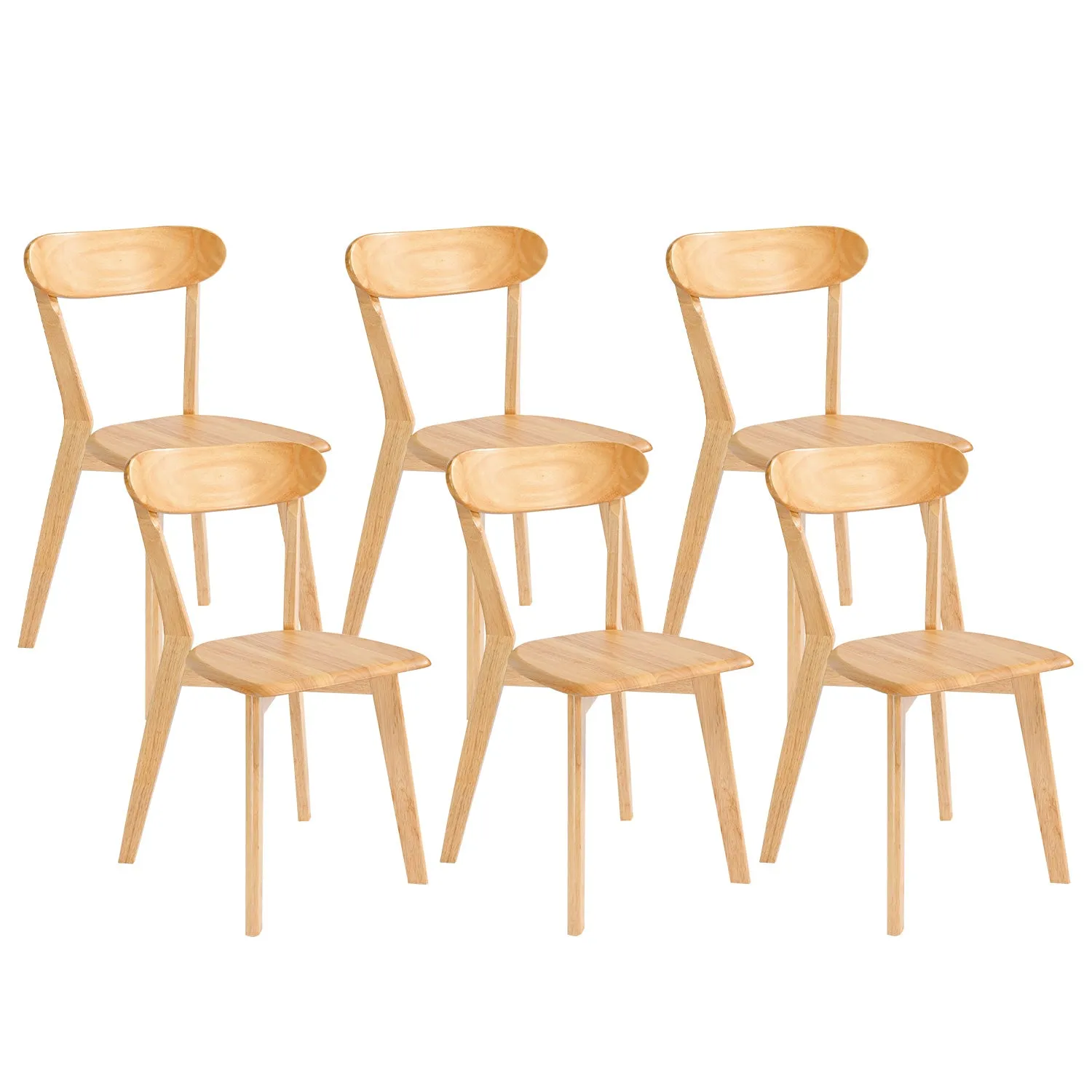DELAVIN Soild Wood Dining Chairs Set
