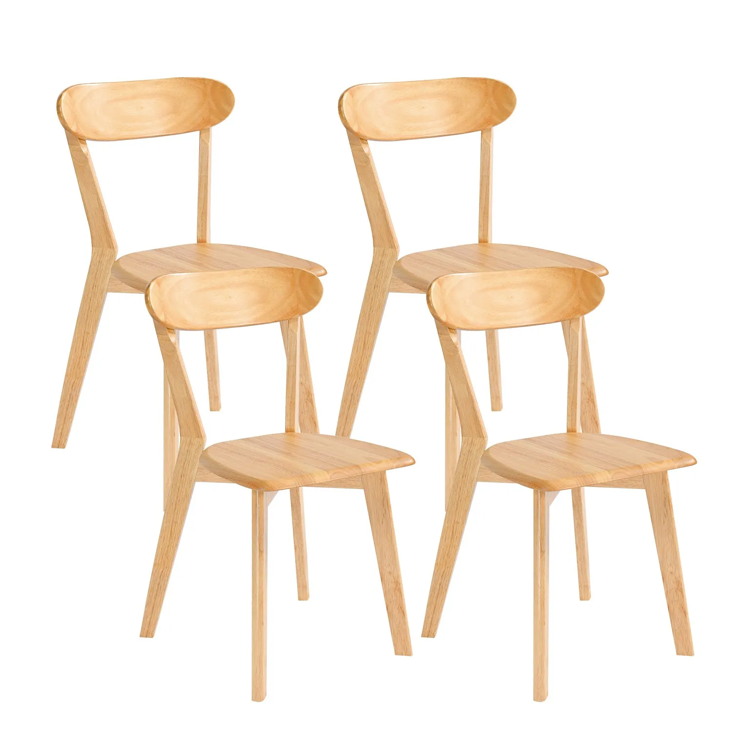 DELAVIN Soild Wood Dining Chairs Set