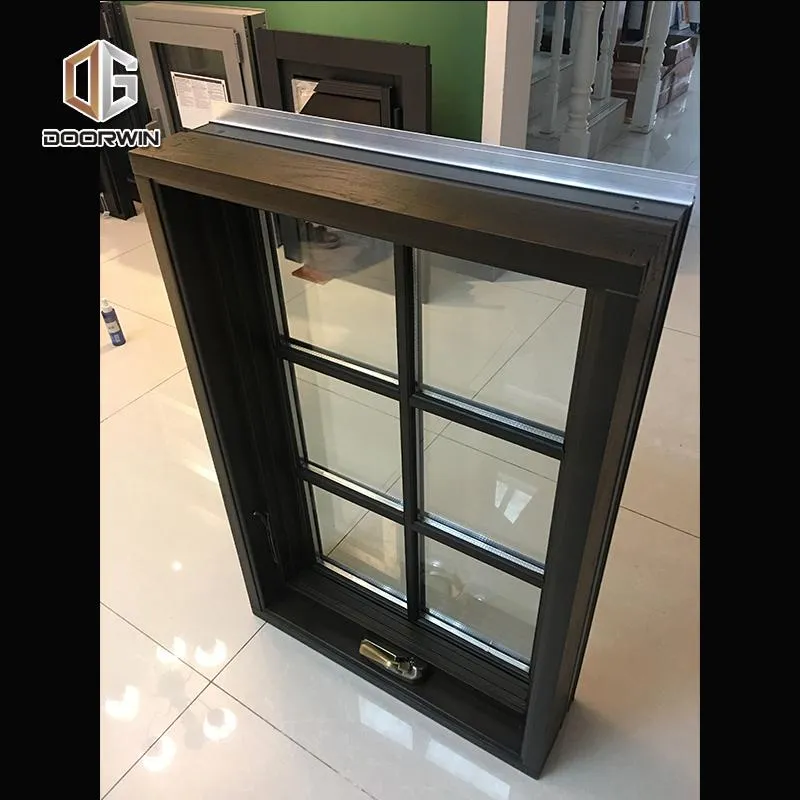 DOORWIN 2021China Manufactory wooden windows grills wood window grill crank out Lowest Price