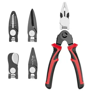 Electrician Pliers with Replaceable Tips