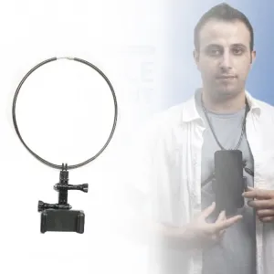 Flexible Neck Mount for Gopro and Smartphones - Compatible with Action Cameras