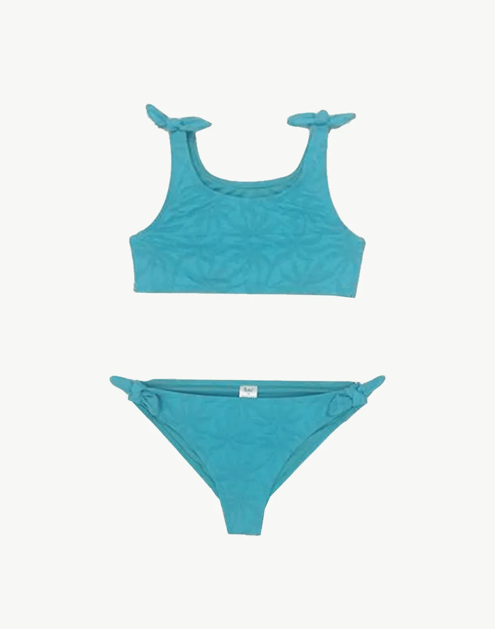 Girls Palm Palm Knot Bikini Set
