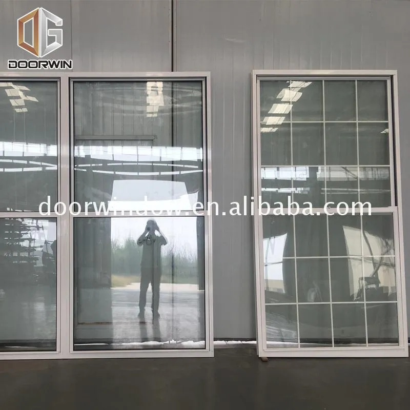 Good quality and price of inexpensive double hung windows house window grills pictures grey powder coated aluminium