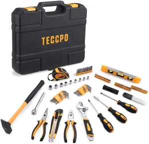 Household Tool Kit 102PCS, Tool Set, Hand Tool Kit with Wrenches, Precision Screwdriver Set, Hammer, Pliers and ToolBox - MTH100