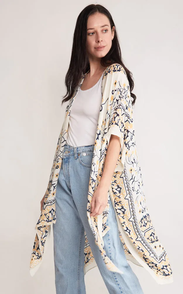 JP2124 Multi Pattern Design Cover Up Kimono
