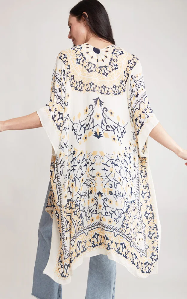 JP2124 Multi Pattern Design Cover Up Kimono