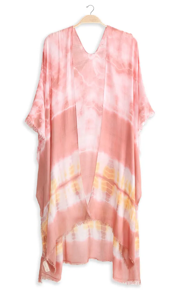 JP2131 Tie-Dyed Cover Up Kimono
