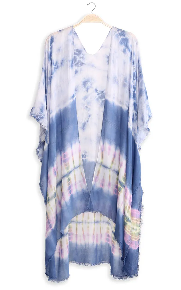 JP2131 Tie-Dyed Cover Up Kimono