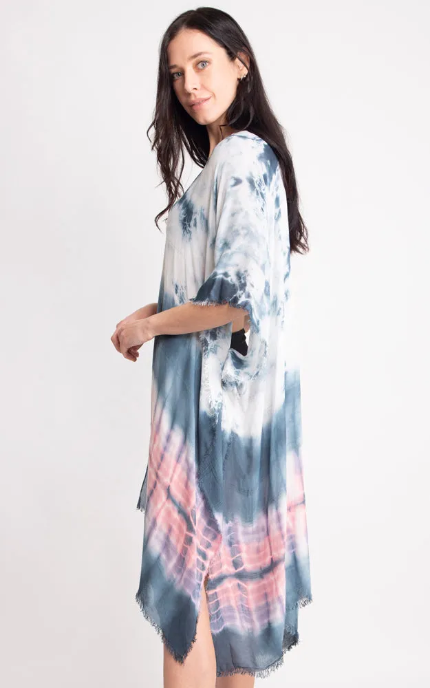 JP2131 Tie-Dyed Cover Up Kimono