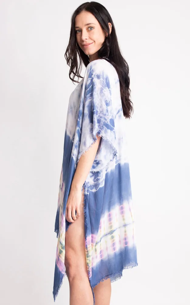 JP2131 Tie-Dyed Cover Up Kimono