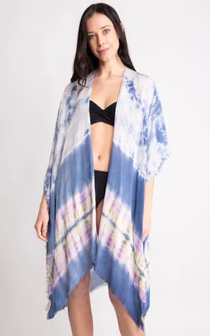 JP2131 Tie-Dyed Cover Up Kimono