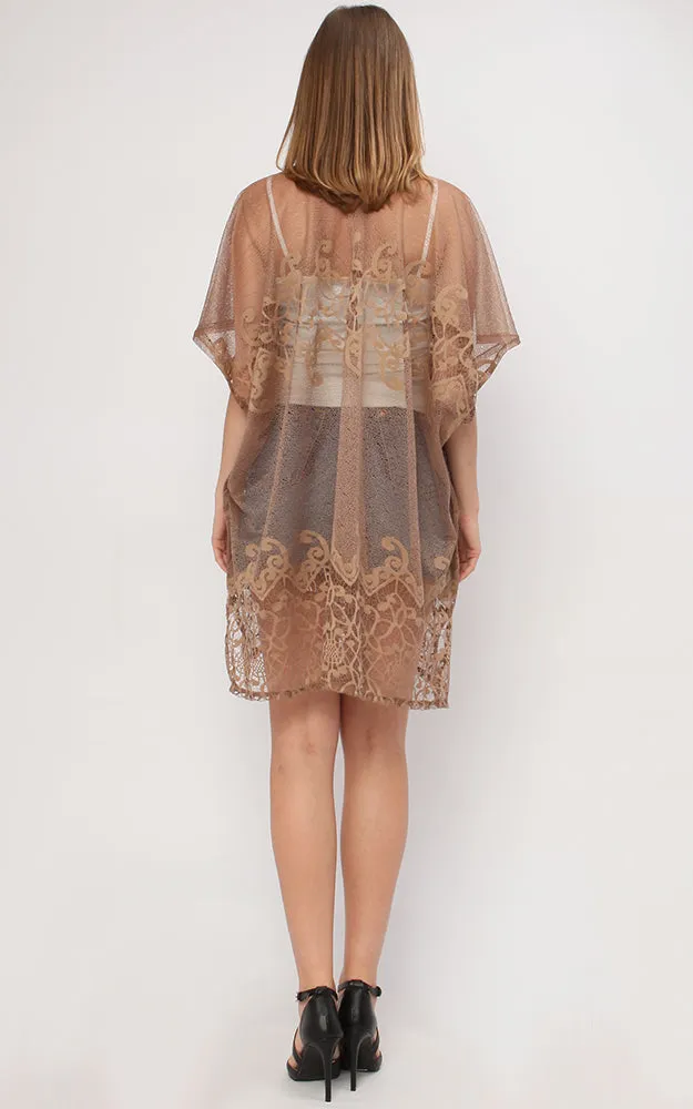 KP9251 Lace Design Kimono