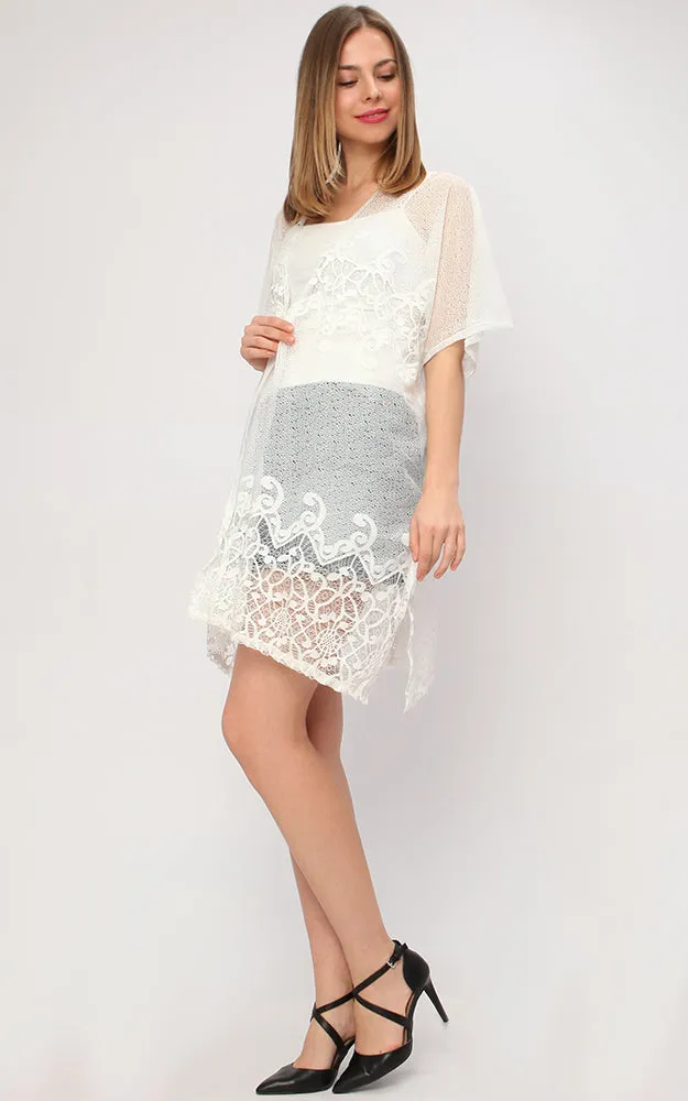 KP9251 Lace Design Kimono
