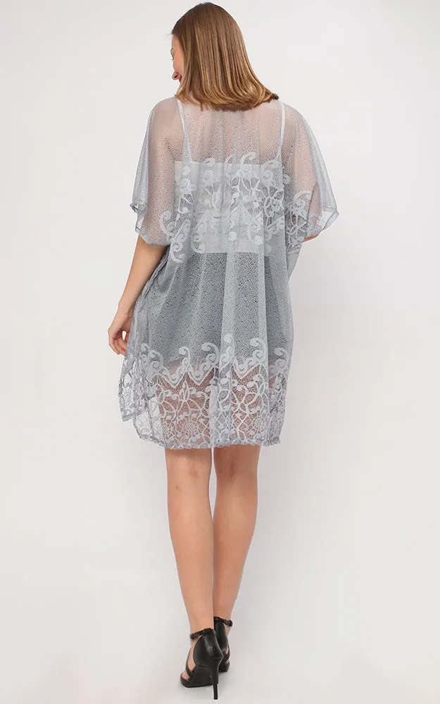 KP9251 Lace Design Kimono