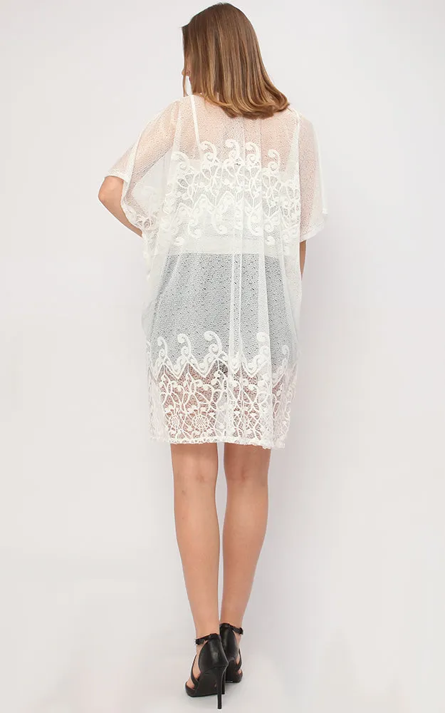 KP9251 Lace Design Kimono