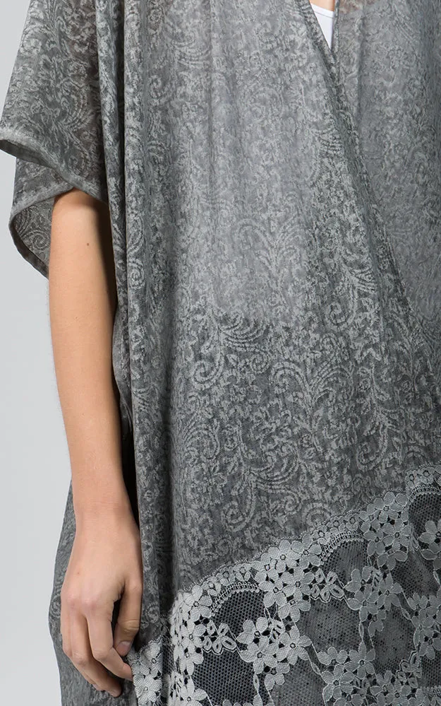 KP9781 Lace Bottom Deco Kimono