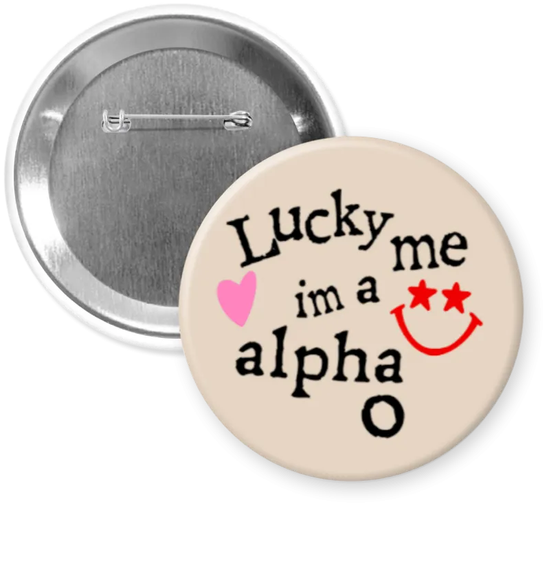 Lucky Me Sorority Button