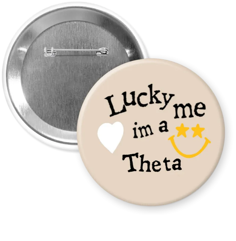Lucky Me Sorority Button