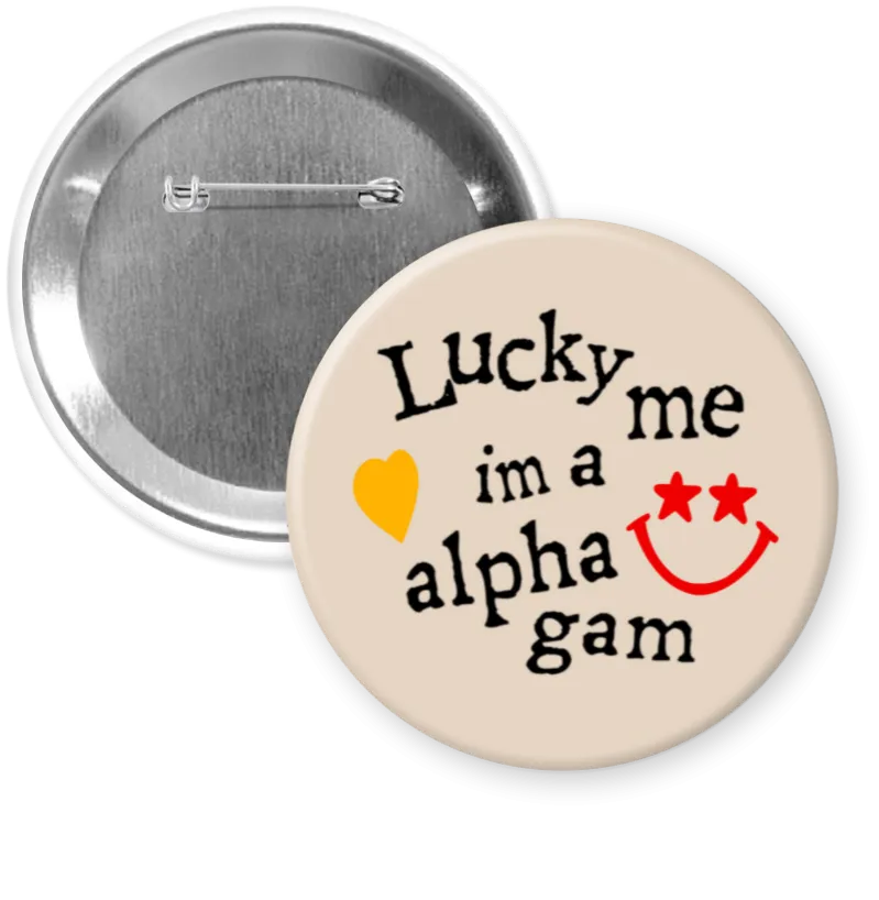 Lucky Me Sorority Button