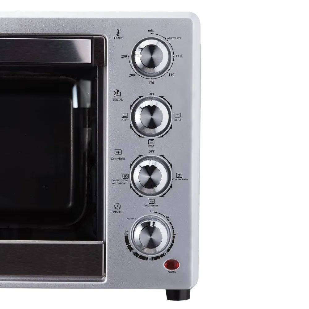 Morphy Richards OTG 54RCSS DEHYDRO 54 Litre Oven Toaster Griller (Stainless Steel) with Glass Door, In-Built Dehydrate Function & 1700W Heating Element
