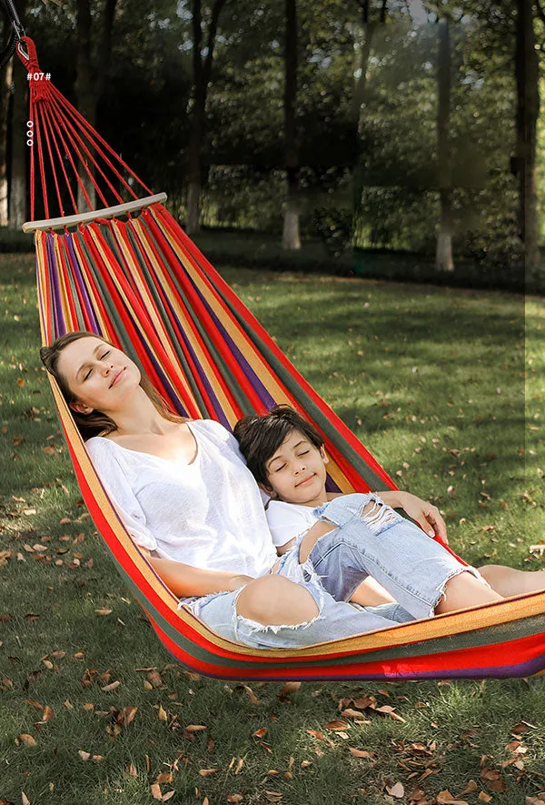 Outdoor Camping Hiking Traveling Lightweight Portable Folding Parachute Hammock 2 Person 200 x 150 cm 300 kg Load Capacity 3 Colours