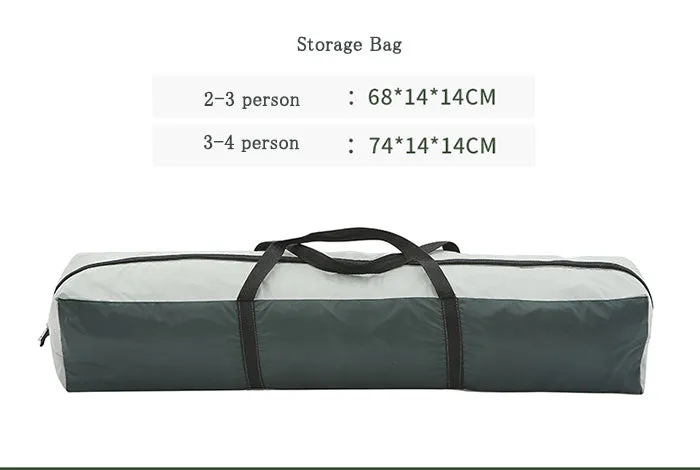 Outdoor Camping Hiking Traveling Lightweight Portable Folding Waterproof and Windproof Automatic Pop Up Family Tent Shelters 3-4 Person 2 Colours