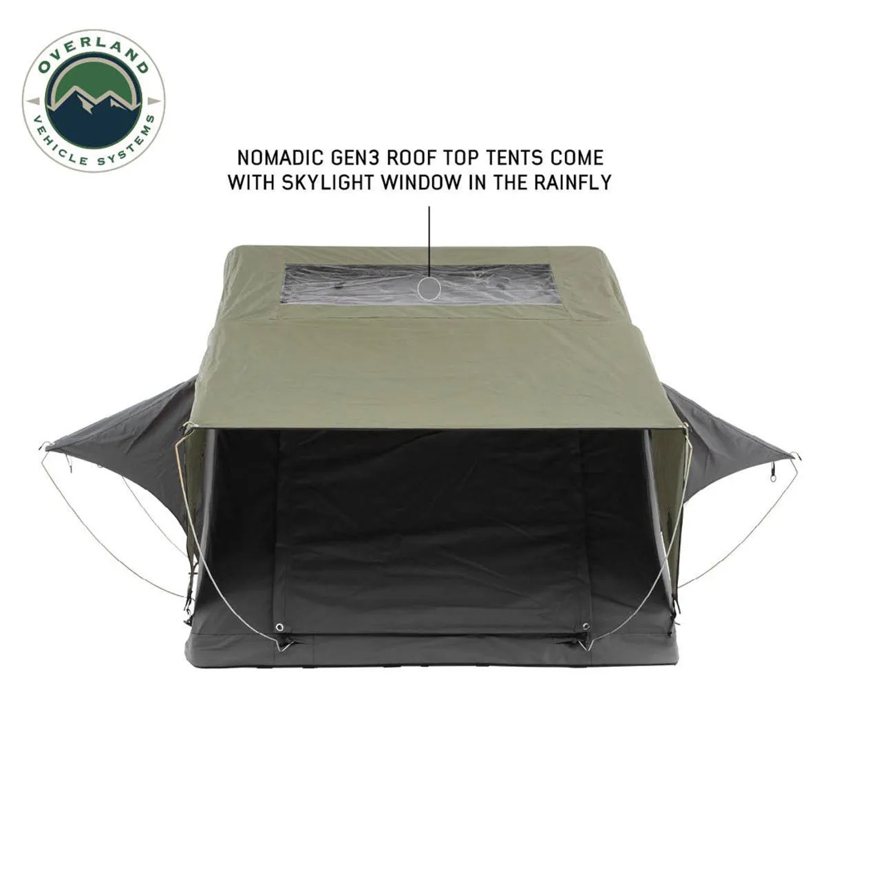 Overland Vehicle Systems HD Nomadic 4 Extended Soft Shell Roof Top Tent