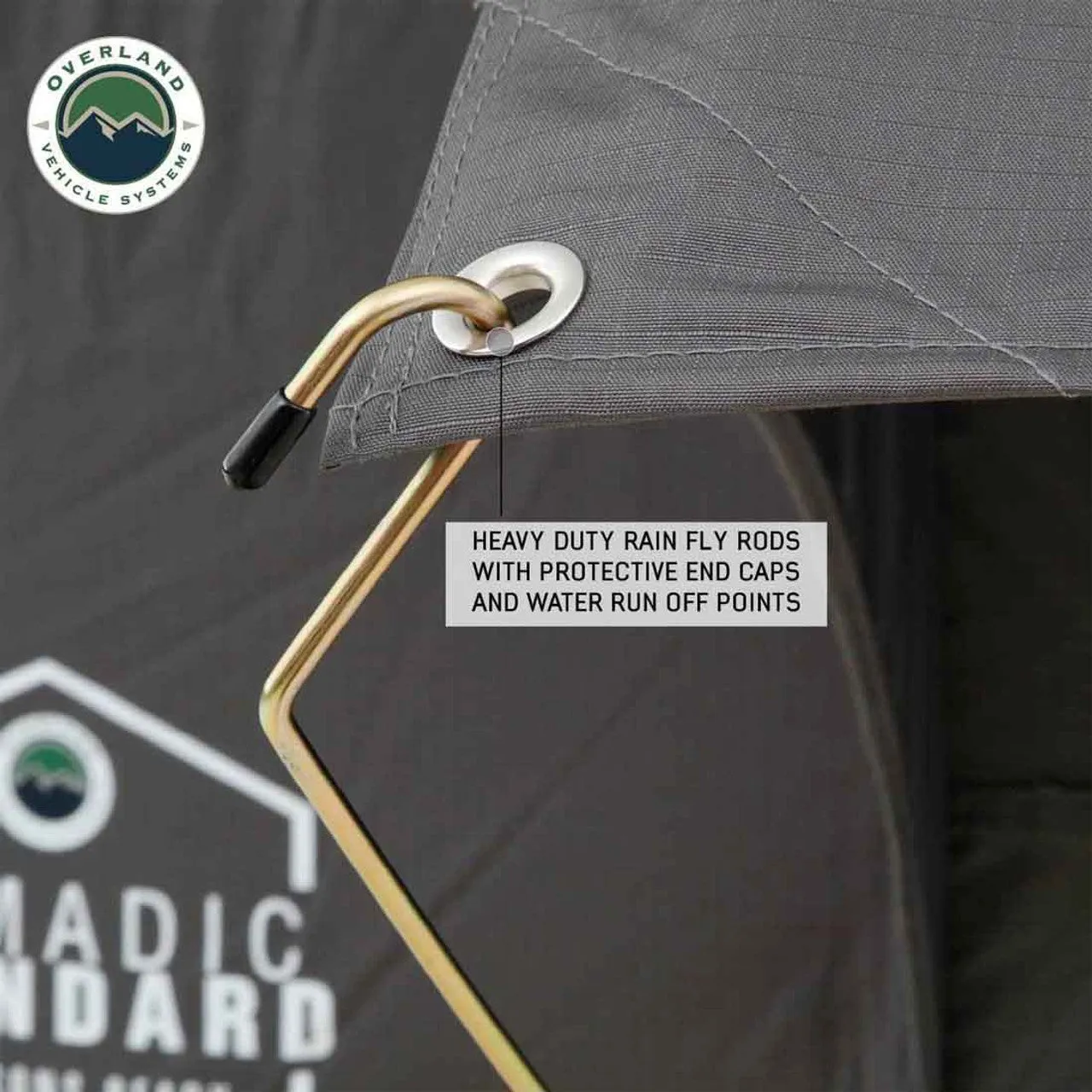 Overland Vehicle Systems HD Nomadic 4 Extended Soft Shell Roof Top Tent