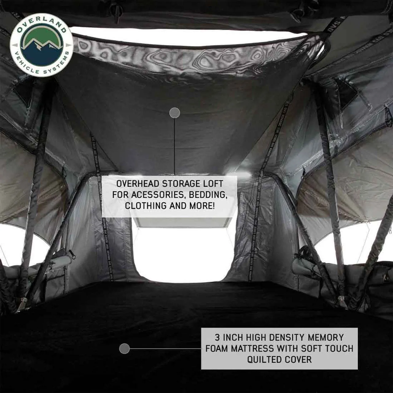 Overland Vehicle Systems HD Nomadic 4 Extended Soft Shell Roof Top Tent