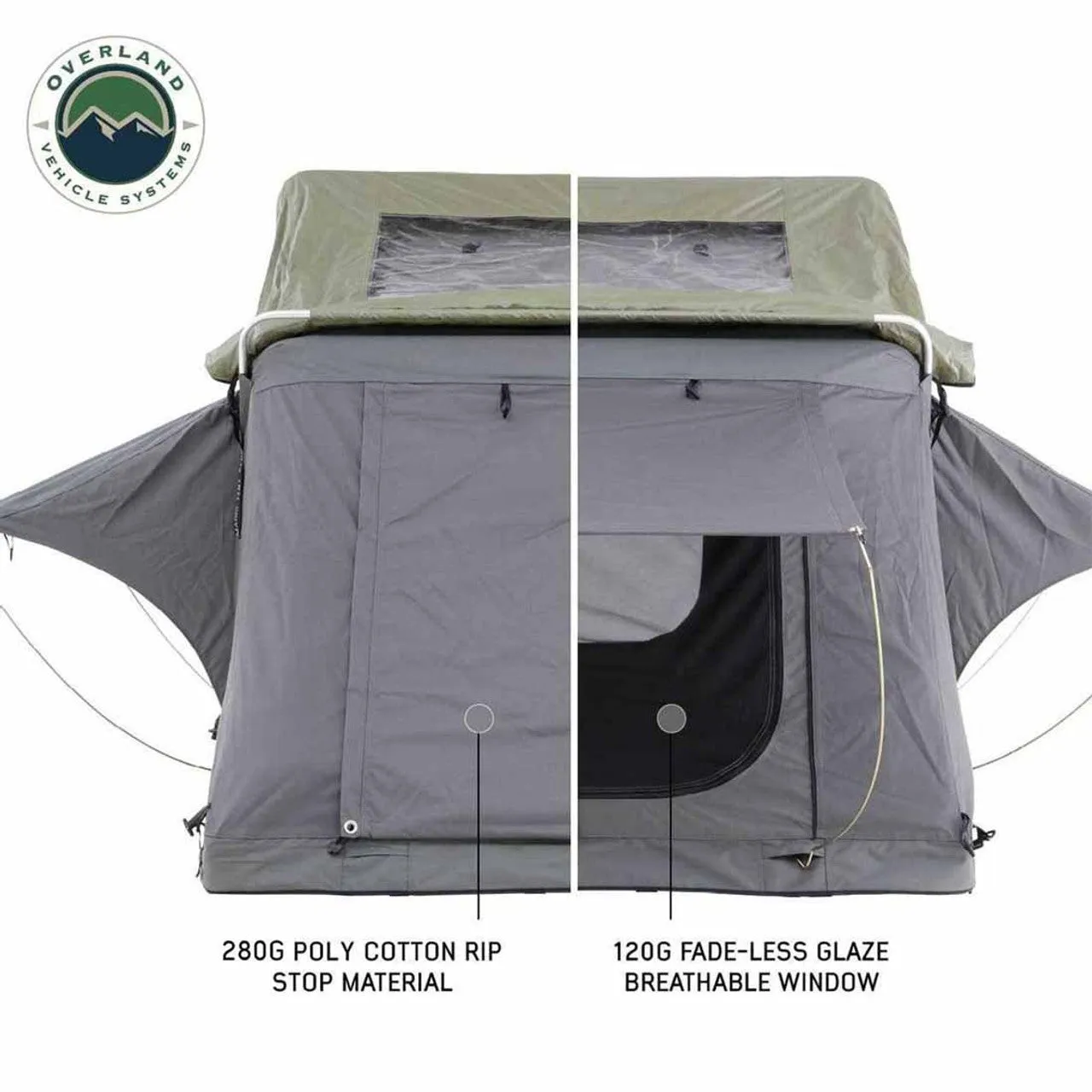 Overland Vehicle Systems HD Nomadic 4 Extended Soft Shell Roof Top Tent