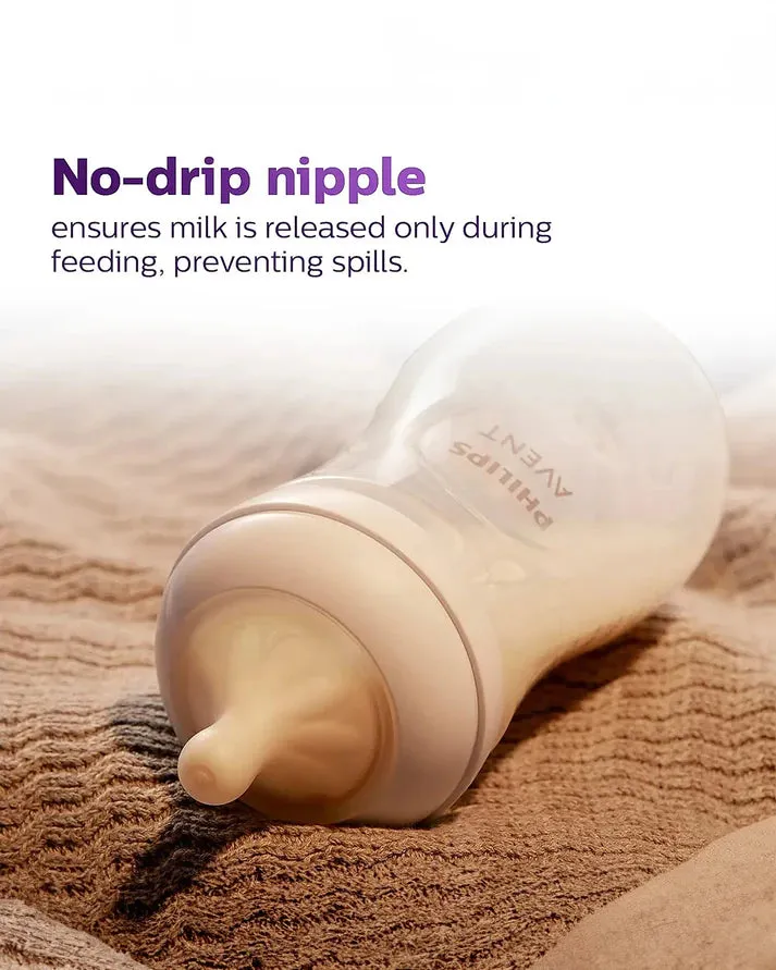 Philips Avent Baby Milk Feeding Bottle with Natural Response Teat - 330ml ( Twin Pack )