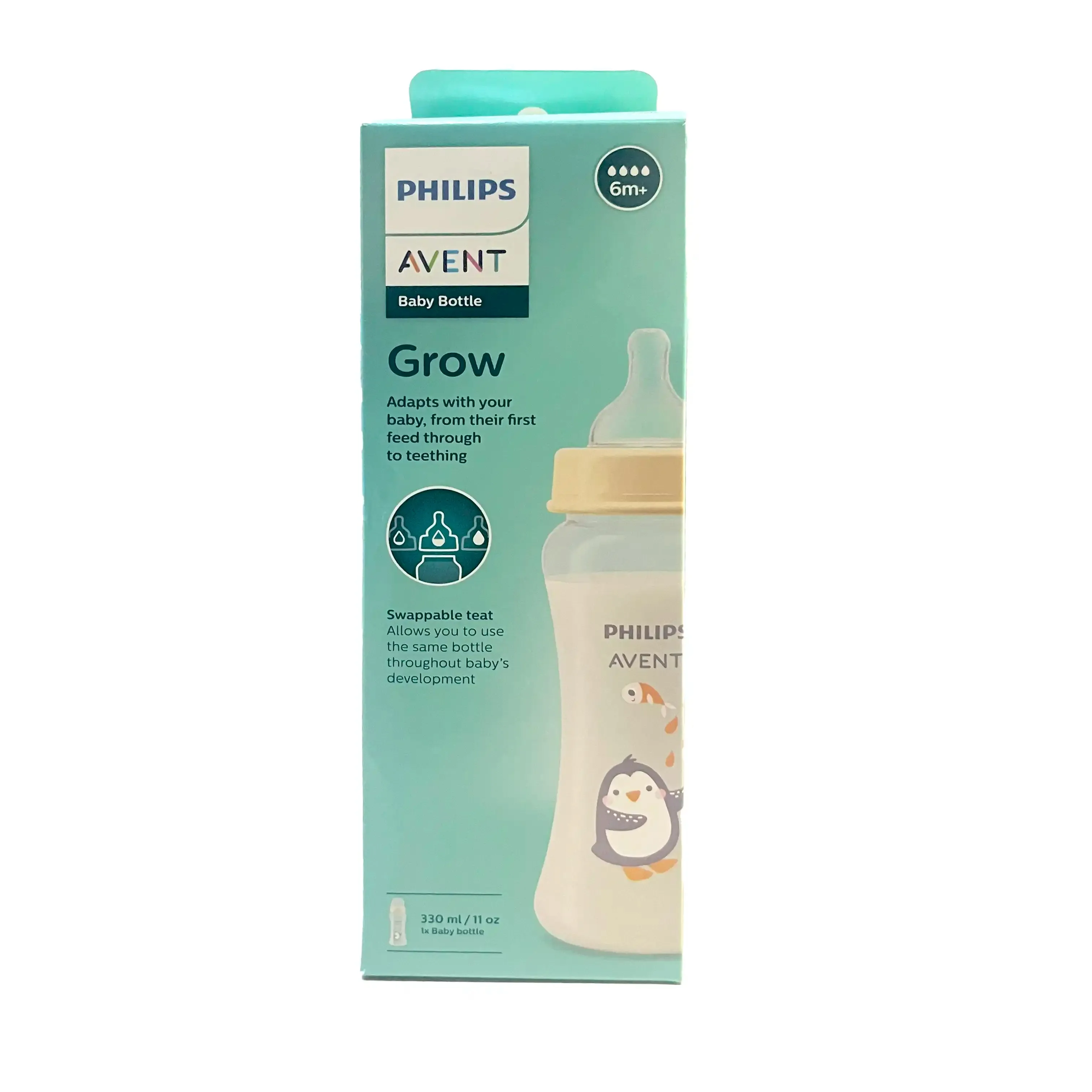 Philips Avent Grow Baby Milk Feeding Bottle - 330ml, 6 months