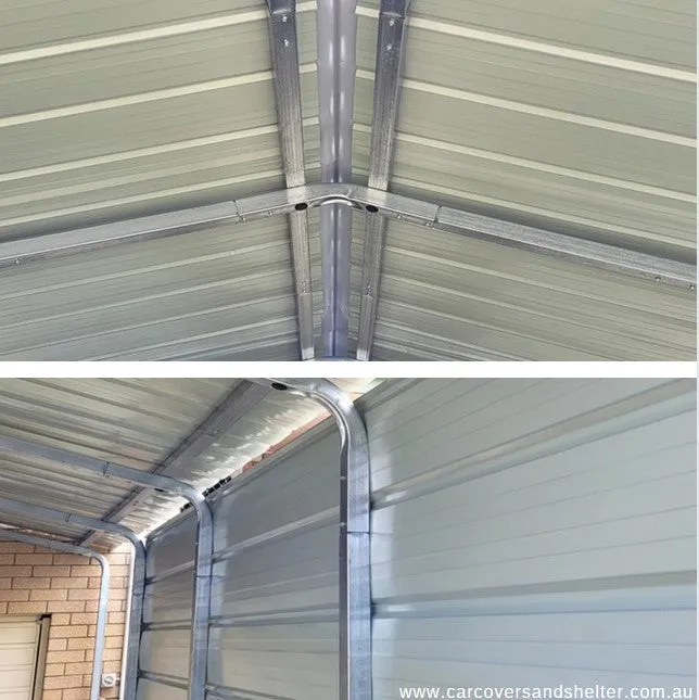 Portable Carport - Double Vertical roof style