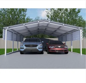 Portable Carport - Double Vertical roof style
