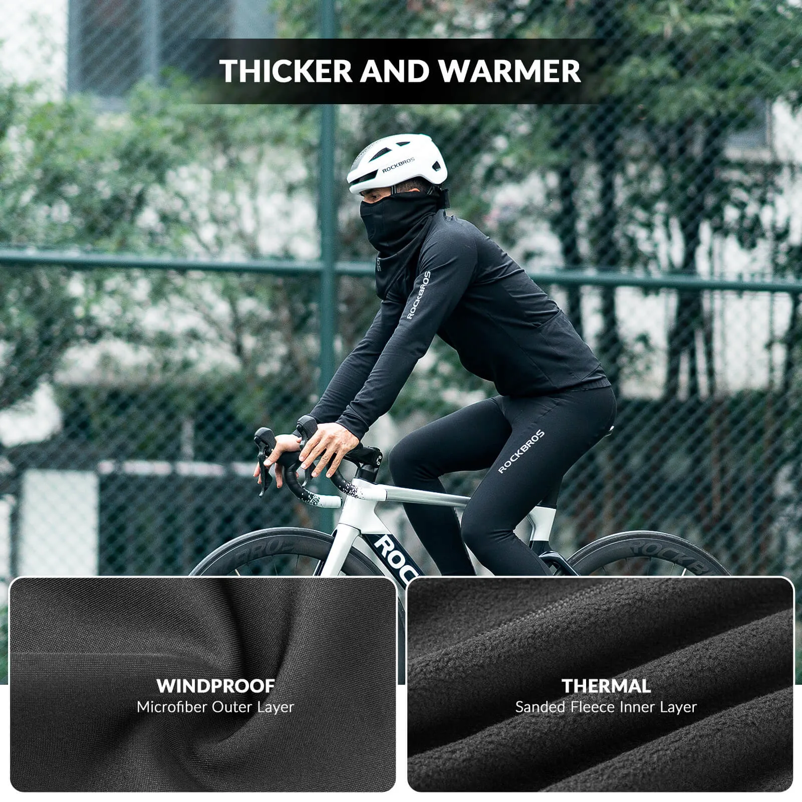 ROCKBROS Balaclava Breathable Half Face Mask for Outdoor Sports