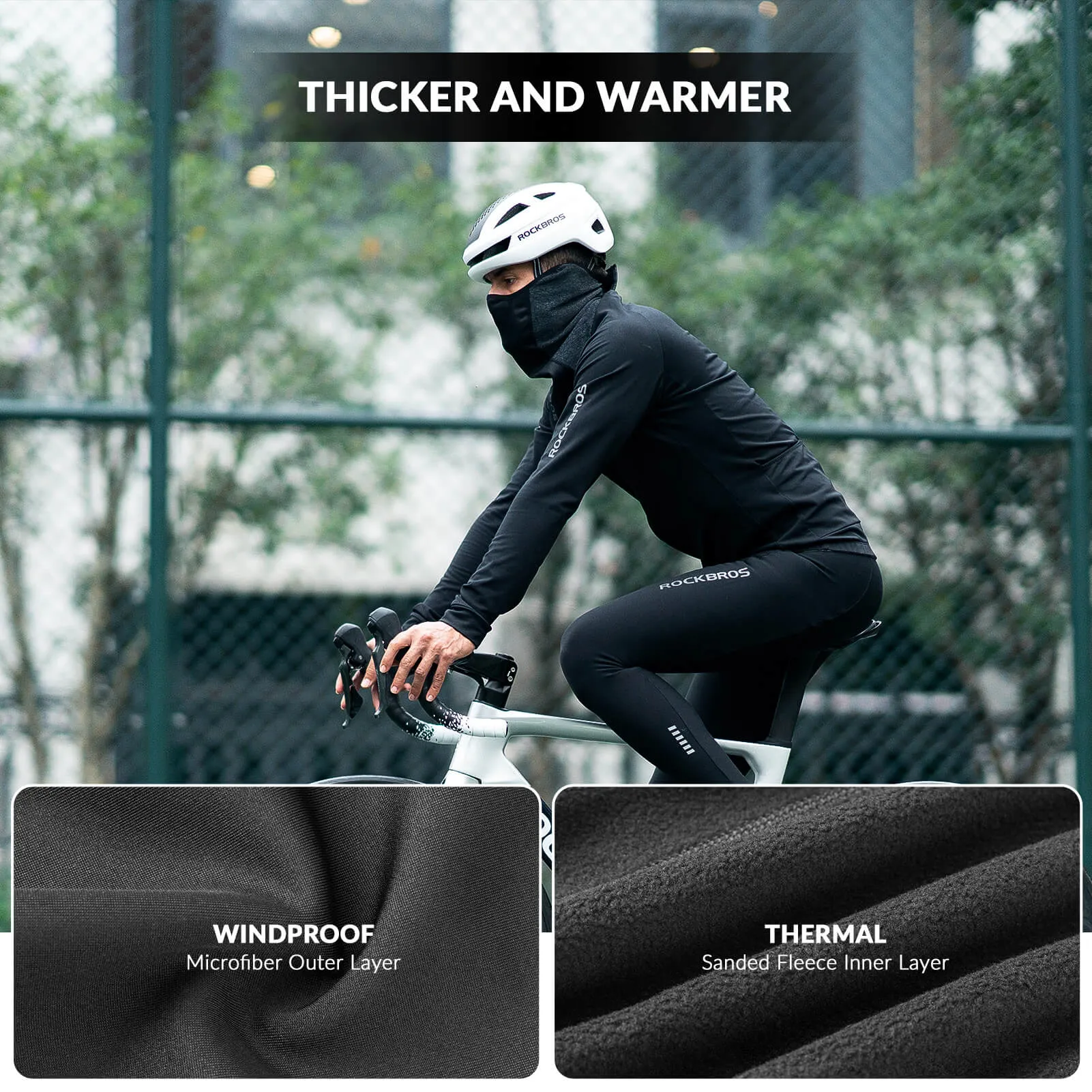 ROCKBROS Balaclava Breathable Half Face Mask for Outdoor Sports