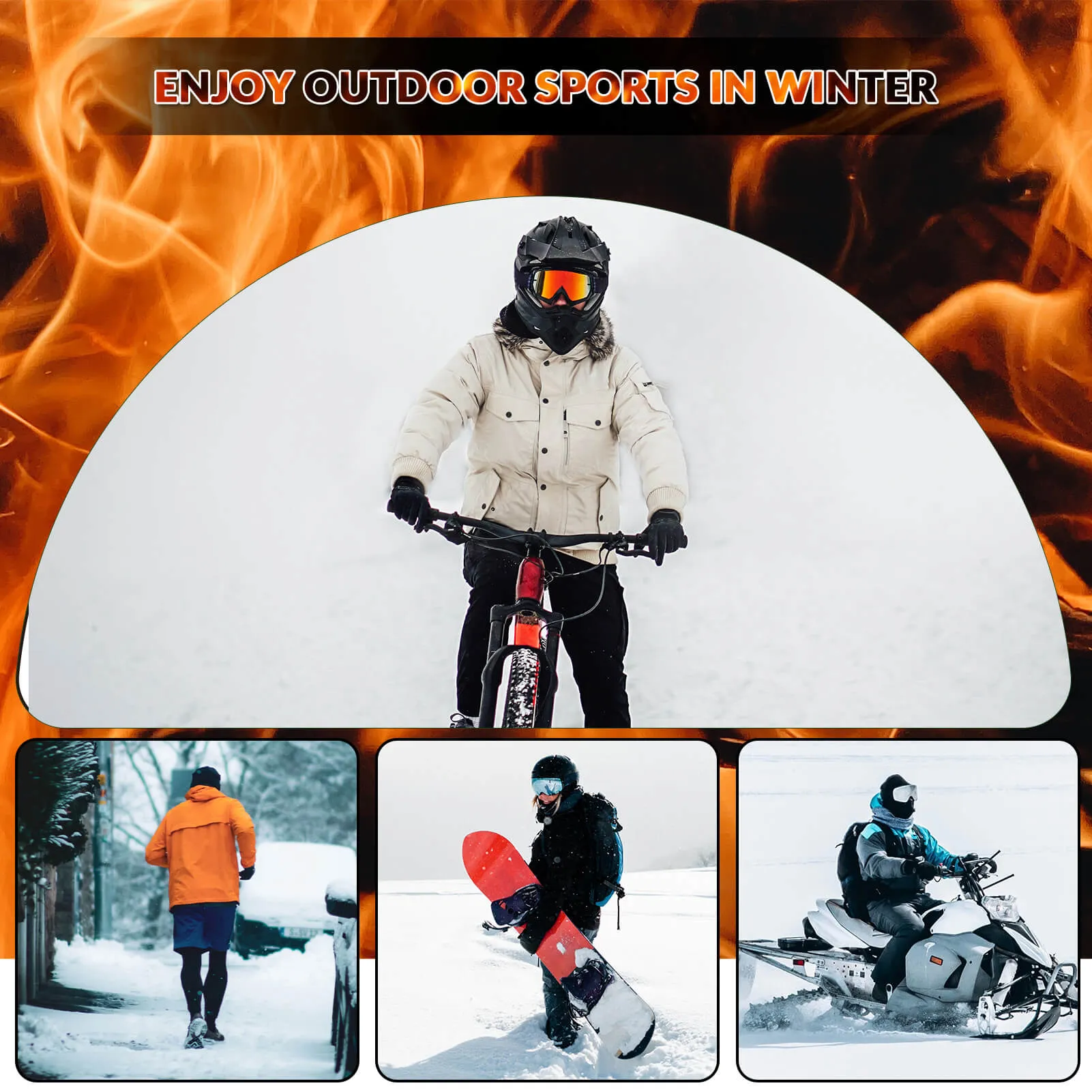 ROCKBROS Balaclava Breathable Half Face Mask for Outdoor Sports