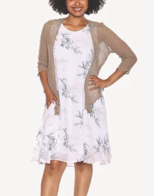 Rose Print Short Dress